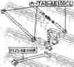 Сайлентблок FEBEST TABAE100CL TOYOTA COROLLA 1991- 4873012110