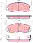 Колодки тормозные TRW GDB7030 NISSAN PRIMERA P10 90-96