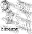 Ролик натяжной FEBEST 01872JZGE LEXUS GS300 JZS147 1993-1997
