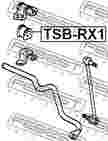 Втулка стабилизатора FEBEST TSBRX1 LEXUS RX300 1998-2003