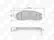 Колодки тормозные GBS GC01212DM NISSAN NAVARA (D40), PATHFINDER 05- (R51)