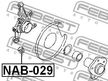 Сайлентблок FEBEST NAB029