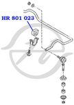 Втулка стабилизатора HANSE HR801023