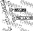 Пыльник амортизатора FEBEST NSHBN15R
