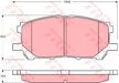 Колодки тормозные TOYOTA 044650W070