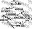 Сайлентблок FEBEST MAB069