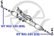 Наконечник рулевой HANSE HT821121