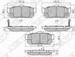 Колодки тормозные SAT STAY060NS021 NISSAN BLUEBIRD U14 96-01, CEFIRO 98-02, SUNNY B15 98-04