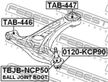 Опора шаровая FEBEST 0120KCP90