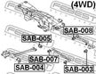 Сайлентблок FEBEST SAB008