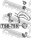 Втулка стабилизатора FEBEST TSB759 (D13.5) TOYOTA LITE ACE