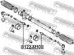 Тяга рулевая FEBEST 0122M100 DAIHATSU SIRION 1998-2004