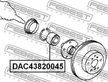 Подшипник ступицы TOYOTA 9036943008 TOYOTA Camry,Avensis,MR2