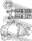 Сайлентблок FEBEST NAB326