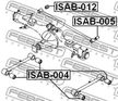 Сайлентблок FEBEST ISAB004