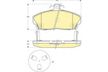 Колодки тормозные GBS GC05063DM HONDA CIVIC 01-05