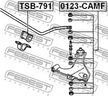 Втулка стабилизатора FEBEST TSB791 (D20) DAIHATSU TERIOS 1997-2005