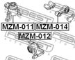 Подушка двигателя FEBEST MZM011
