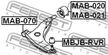 Сайлентблок FEBEST MAB021