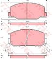 Колодки тормозные LUCAS GDB1190 TOYOTA PREVIA 90-00