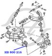 Опора шаровая HANSE HB800216