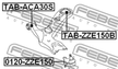 Сайлентблок FEBEST TABZZE150B LEXUS 2010-