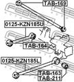 Сайлентблок FEBEST TAB169 TOYOTA 4RUNNER 1995-