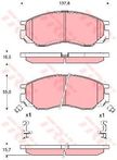 Колодки тормозные TRW GDB1286 MITSUBISHI L200 1996-