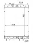 Радиатор охлаждения SAT NS000199 NISSAN CUBE  AZ10, Z10 1998-2002 АКПП