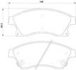 Колодки тормозные AKOK G4212YF CHEVROLET CRUZE 1.6 09-