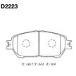 Колодки тормозные KASHIYAMA D2223 TOYOTA CAMRY 3.0 2002-