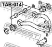 Сайлентблок FEBEST TAB014 TOYOTA CROWN 1991-