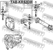 Подушка редуктора FEBEST TABKR52DM TOYOTA ESTIMA EMINA, LUCIDA