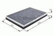 Фильтр салонный угольный BOSCH 0986AF5019 (AT03)