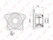 Ступица LYNXAUTO WB1022 TOYOTA AVENSIS 97-03, TOYOTA CALDINA 92-97