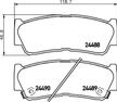 Колодки тормозные NAC 26618 HYUNDAI SANTA FE / STAREX 04-