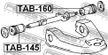 Сайлентблок FEBEST TAB160 TOYOTA 4RUNNER