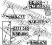 Отбойник амортизатора FEBEST ND021