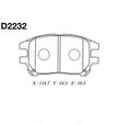 Колодки тормозные KASHIYAMA D2232 TOYOTA HARRIER / LEXUS RX300 97-03