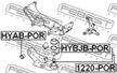 Опора шаровая FEBEST 1220POR
