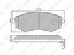 Колодки тормозные LYNXAUTO BD3607 HYUNDAI ELANTRA 95-11, INFINITI G20 90-97