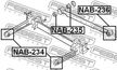 Сайлентблок FEBEST NAB236