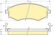Колодки тормозные GBS GC01142D NISSAN PRIMERA 1996-