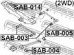 Сайлентблок SUBARU 20251AA040