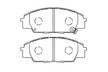 Колодки тормозные GBS GC05060DM HONDA CIVIC 2001-2005
