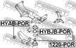 Сайлентблок FEBEST HYABPOR
