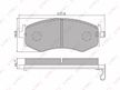 Колодки тормозные LYNXAUTO BD5708 HYUNDAI ELANTRA 2000-2006, HYUNDAI SONATA 1988-2001, INFINITI G20