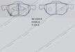 Колодки тормозные AMIWA WD5125 HONDA ACCORD 2002-