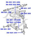 Опора шаровая HANSE HB820202