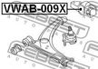 Сайлентблок FEBEST VWAB009X